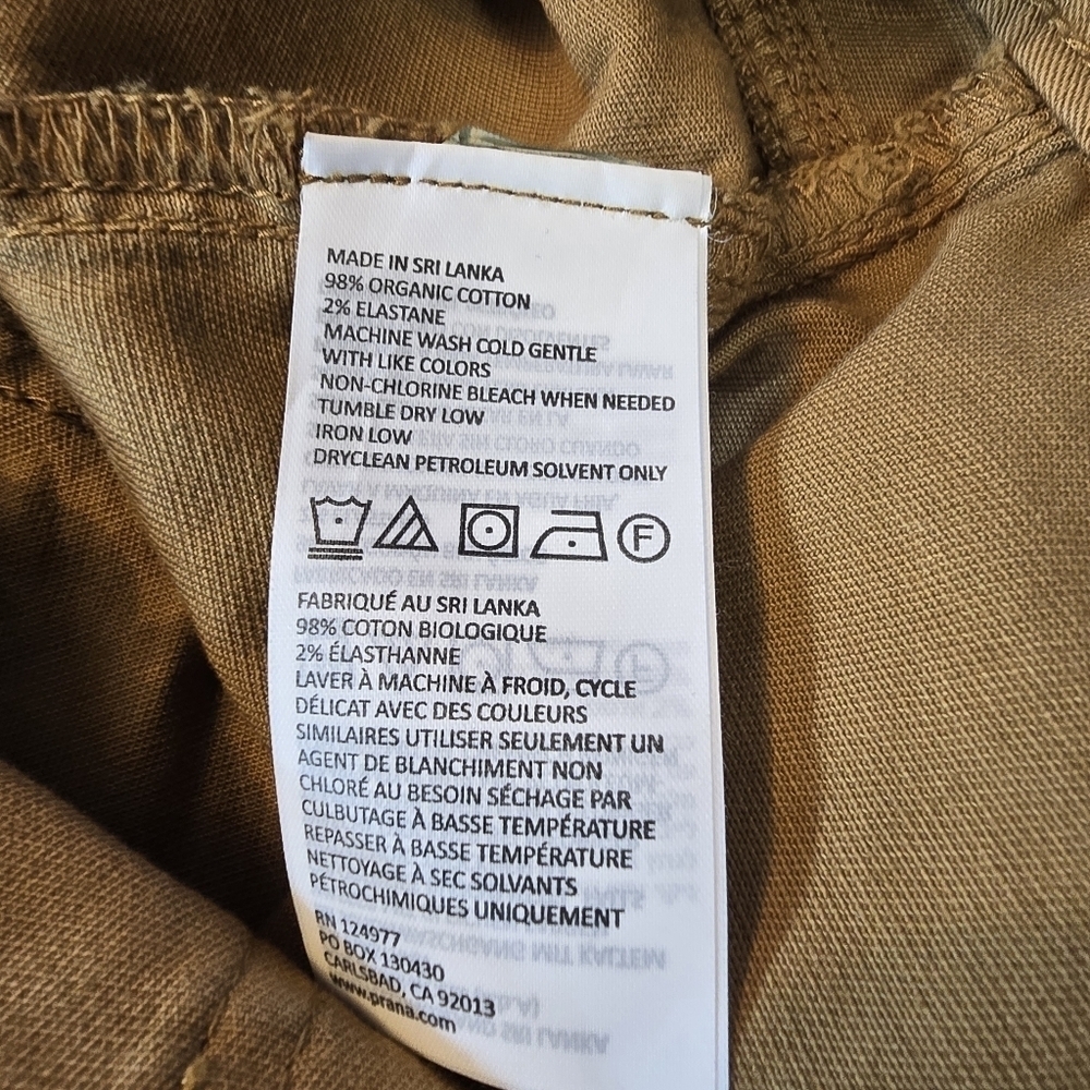 Prana Organic Cotton Sancho Wide Leg Pants in Antique Bronze NWT Size 14 Reg. - Picture 13 of 13